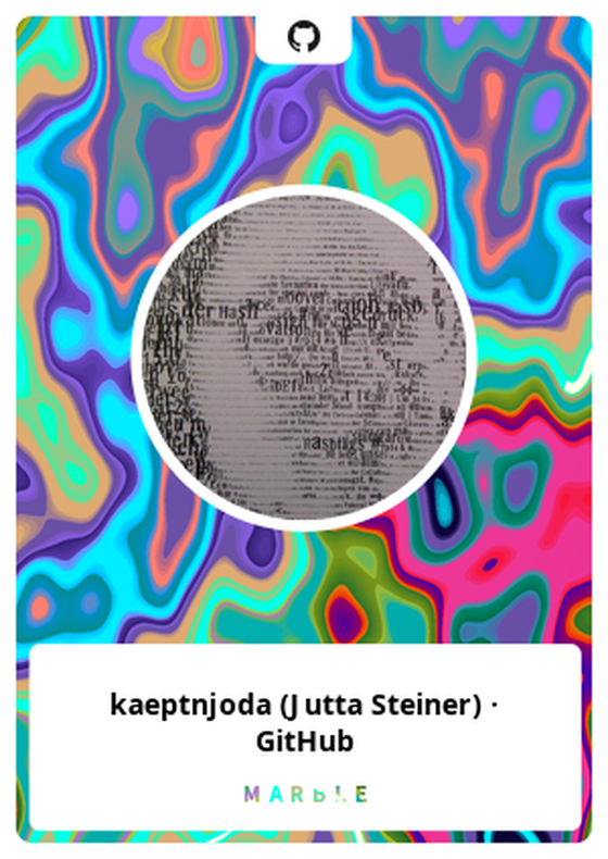 kaeptnjoda (Jutta Steiner) · GitHub