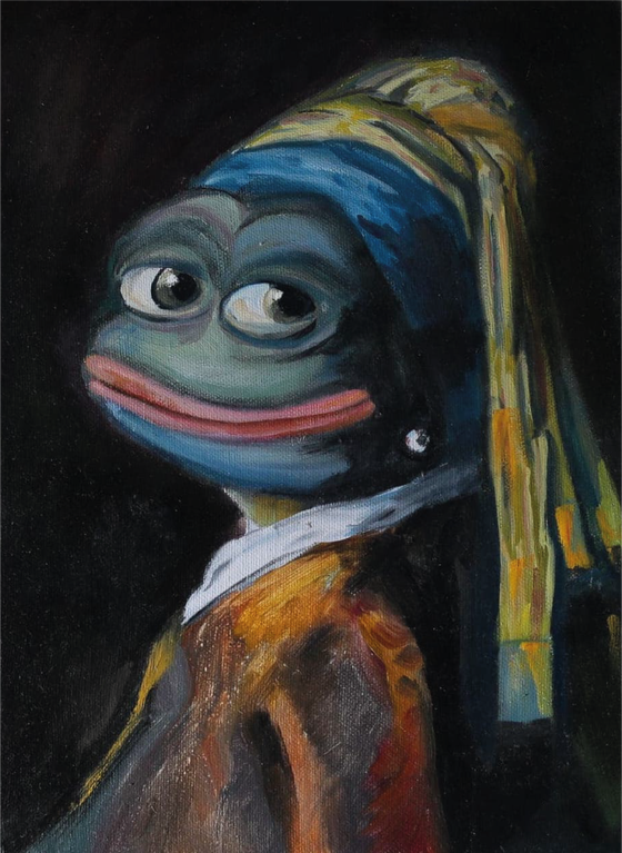 Pepe With a Pearl Earring