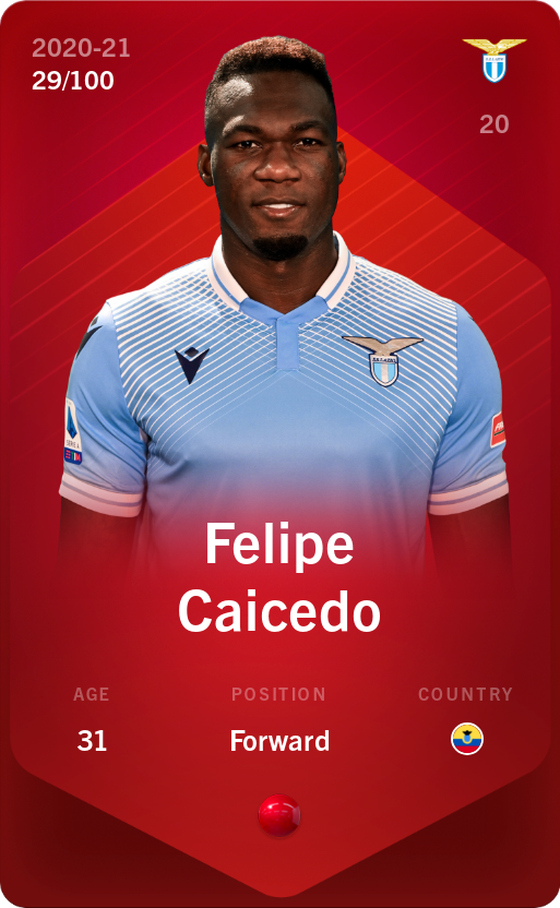 Felipe Caicedo 2020-21 • Rare 29/100