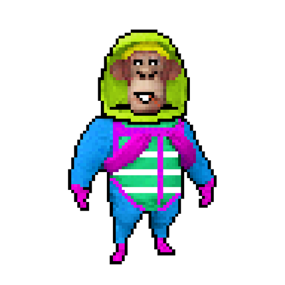 Pixel Radioactive Ape #743