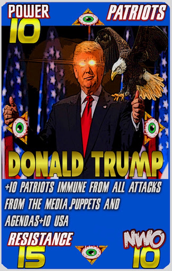 NWO CARD GAME PATRIOTS DONALD TRUMP 1/333