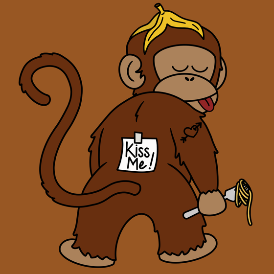 Kiss Me Monkey #6323