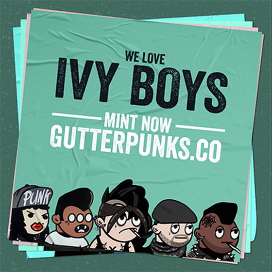 Gutter Punks Flyer - IVY BOYS