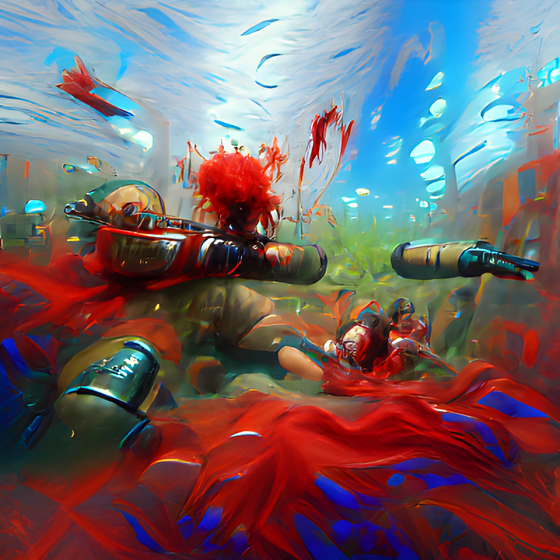 Underwater Bloody War