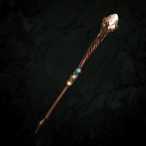 Exceptional Bronze Staff - #12