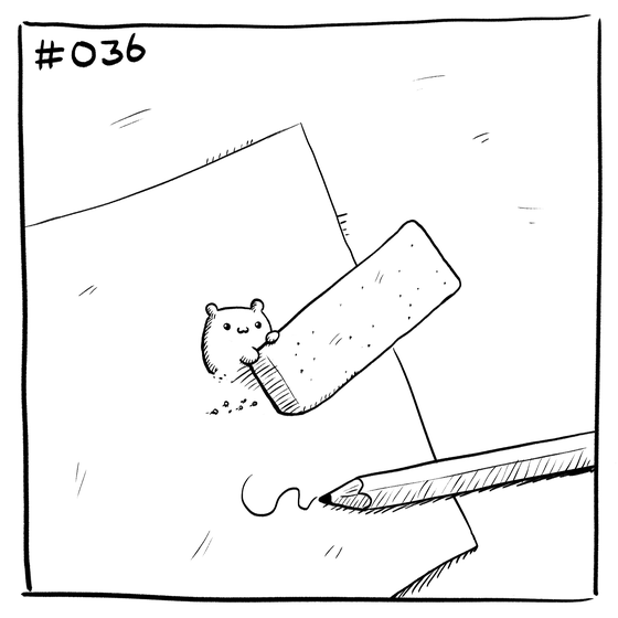 Suicidal Hamster #036 - Eraser