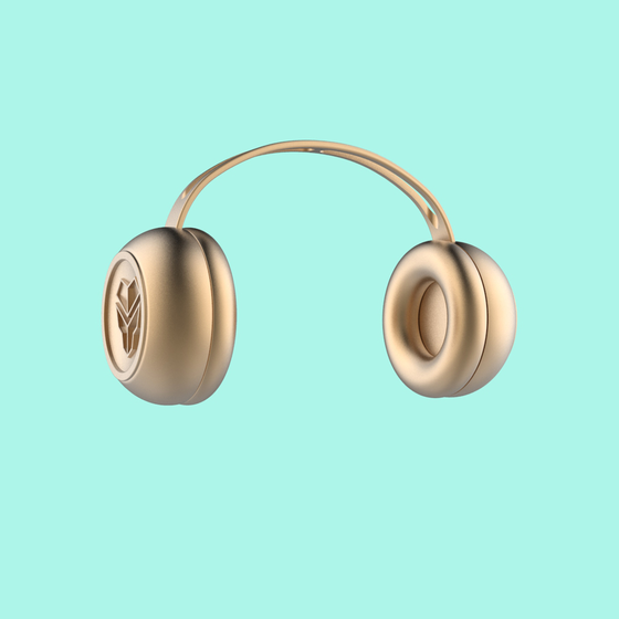 Headphone(Gold+MM logo)