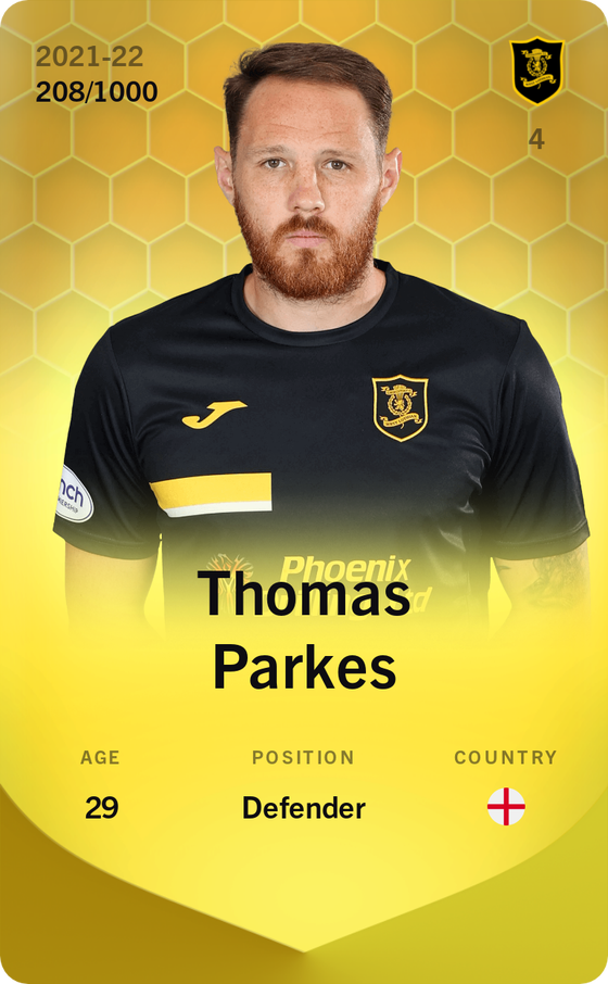 Thomas Parkes 2021-22 • Limited 208/1000