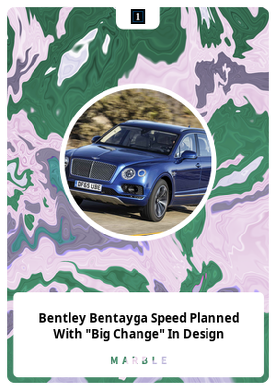 Bentley Bentayga Speed Planned With "Big Change" In Design