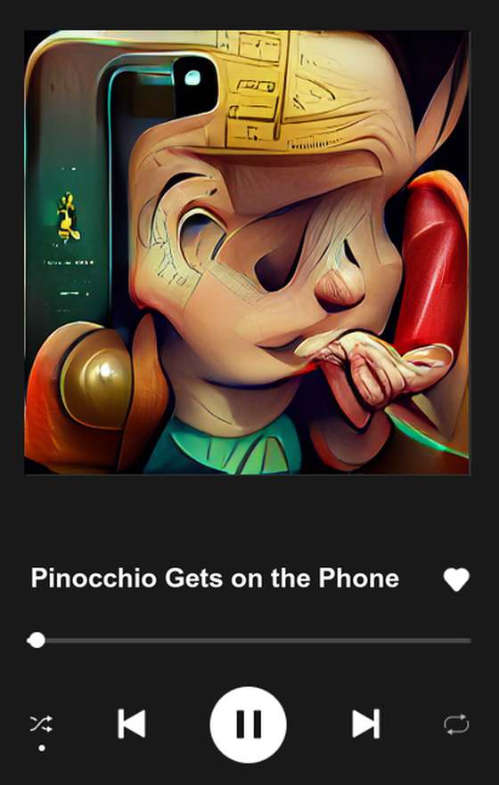 Pinocchio Gets on the Phone