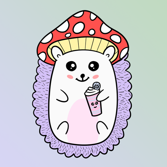 Mini Fluffy Hedgehog #451