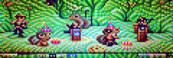 #160 The squirrels are having a party