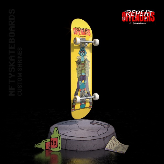 NFTYSK8 Custom Shrines - Repeat Offenders by Gerhard Human (PVNKS.com)