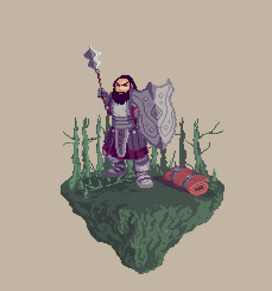 Lead Dwarf Restoration Cleric from The Swamp + Bedroll