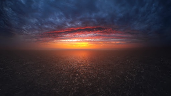 Sunset over the Ocean Skybox