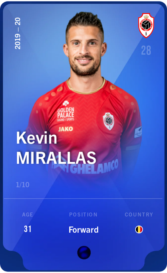 Kevin Mirallas 2019-20 • Super Rare 1/10