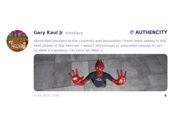 Authencity publication by Gary Kaul Jr (@itsGary)