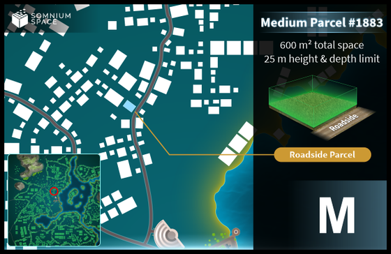 Medium #1883 (M) parcel in Somnium Space