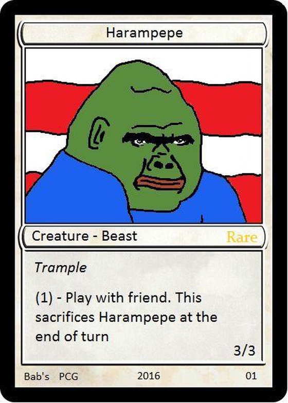 HARAMPEPE - RARE PEPE SERIES 2, CARD 17 of the much sought after RarePepe originals 2016-2018.