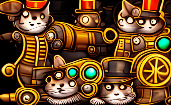 Steampunk Cats 5