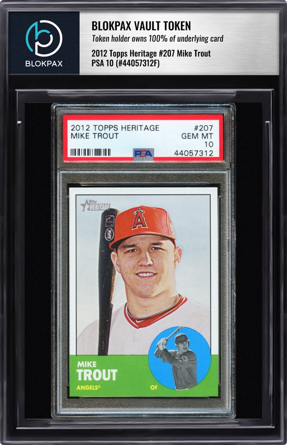 2012 Topps Mike Trout #207 - PSA 10 (Cert: 44057312)