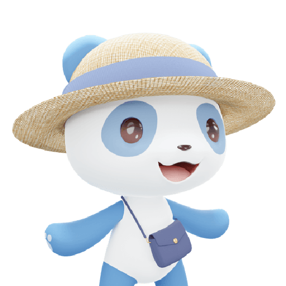 3D LEELEE-Straw hat-Blue-#20047