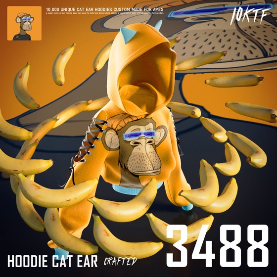 Ape Cat Ear Hoodie #3488