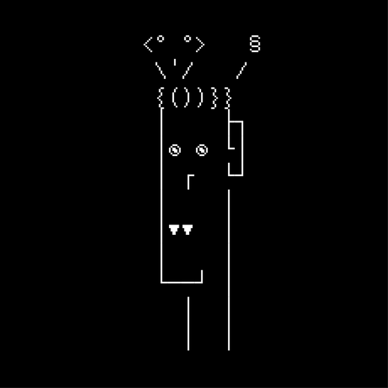 ASCII Punk #544: Snake Eyes