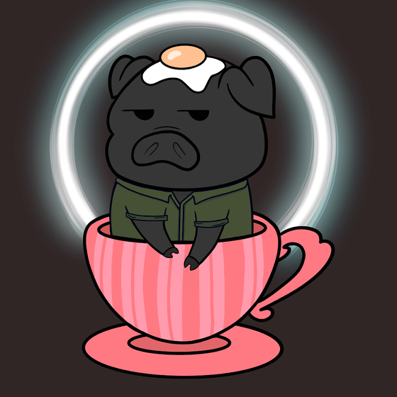 Lucky Teacup Piggy Club #158