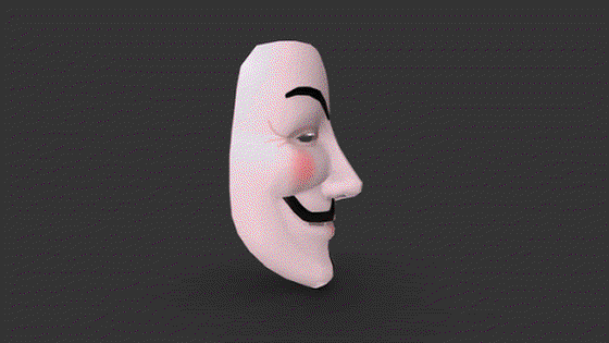 Digitible NFT Anonymous "We Are All Satoshi" Mask