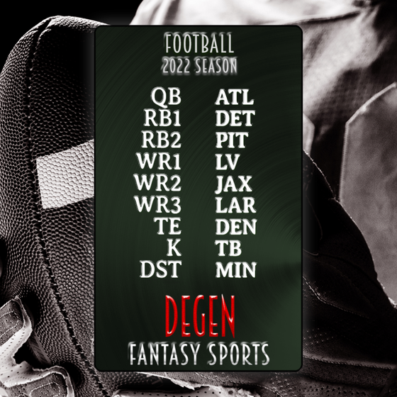 Degen Fantasy Sports FB 2022 #186
