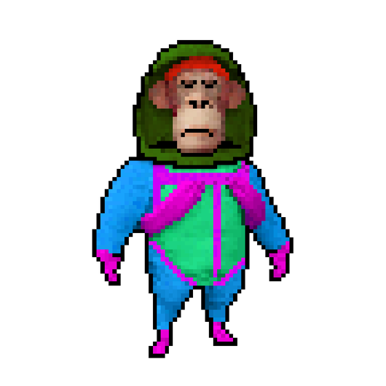 Pixel Radioactive Ape #433