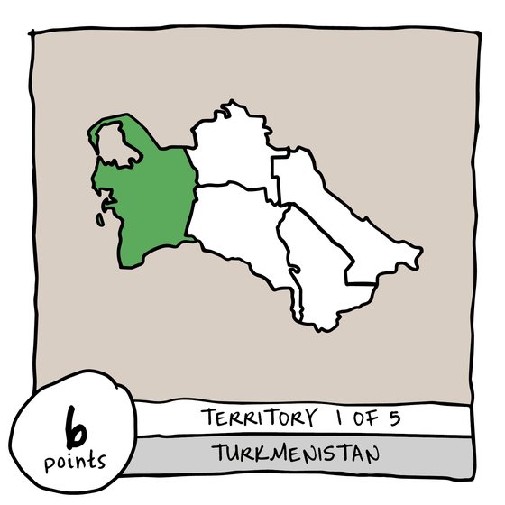 Territory 1/5 - Turkmenistan (Balkan Region)