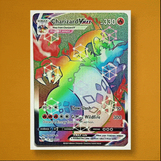 Pokemon Card - Champions Path Hyper Rainbow Rare Mint - Charizard VMAX