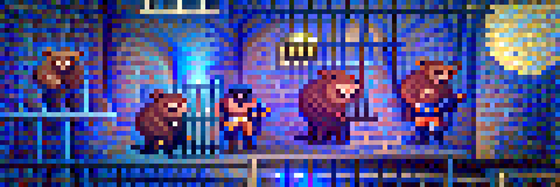 #419 The bears are escaping a prison in the night