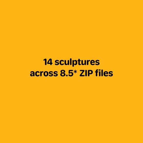 14 sculptures across 8.5 ZIP files (8.5 of 8.5)