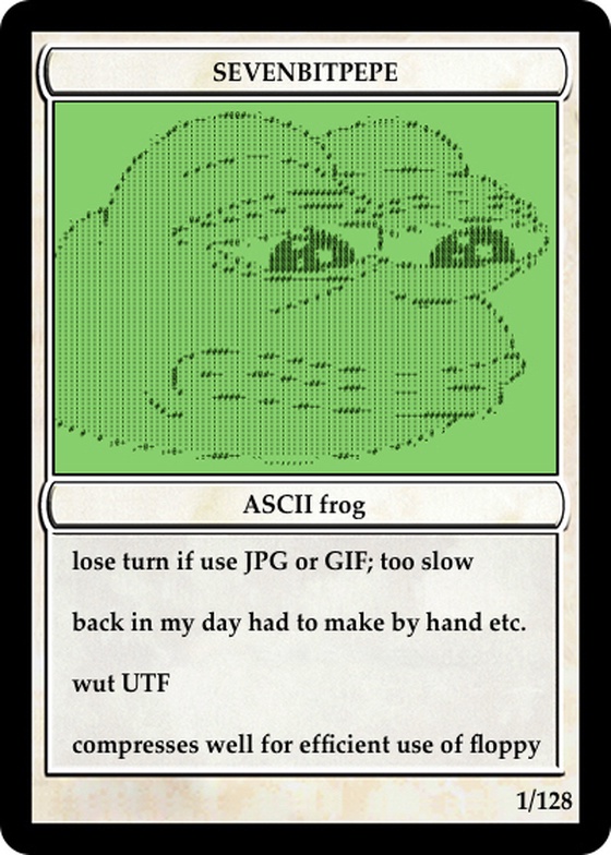 SEVENBITPEPE [Rare Pepe] 2016 Series 5 I Card 31