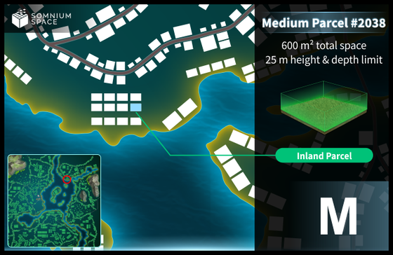 Medium #2038 (M) parcel in Somnium Space