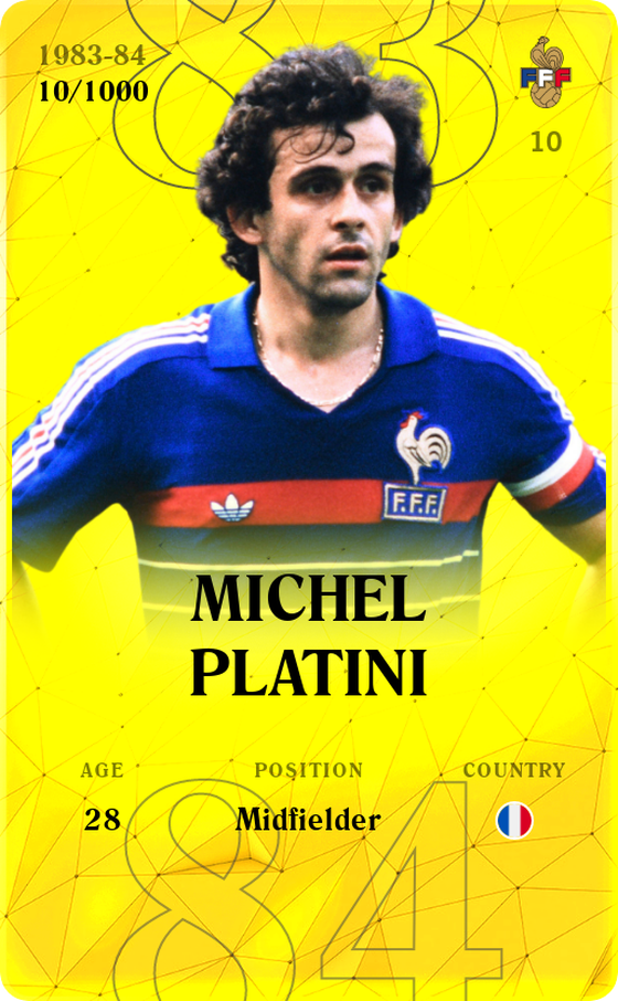 Michel Platini 1983-84 • Limited 10/1000