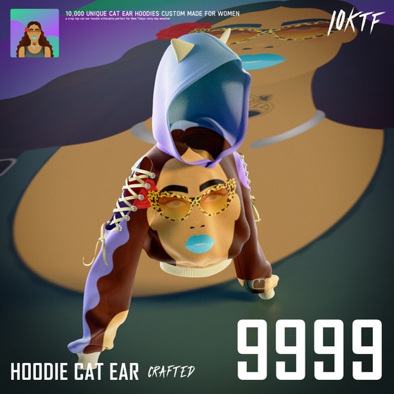 World of Cat Ear Hoodie #9999