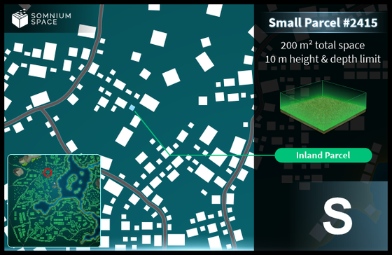 Small #2415 (S) parcel in Somnium Space 