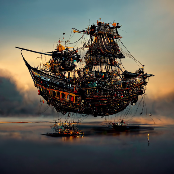 Flying Pirate Ship