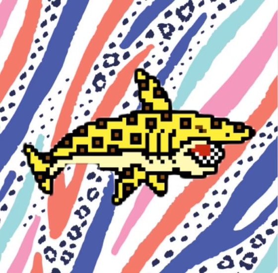 Retro Leopard Digi Shark