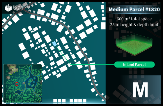 Medium #1820 (M) parcel in Somnium Space