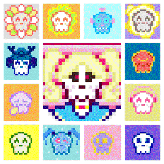 Kawaii SKULL GIFS COLLECTION 13