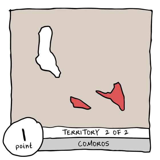 Territory 2/2 - Comoros (Moheli-Anjouan)