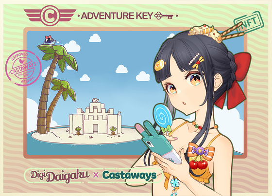 DigiDaigaku Genesis Adventure Key Castaways #1074 - Hiroe