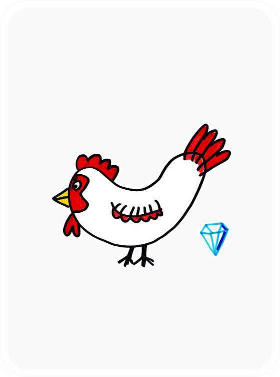 "Diamond Hands" Hen