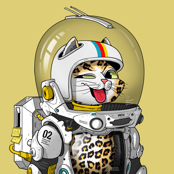 Mars Cat in Spacesuit #1347