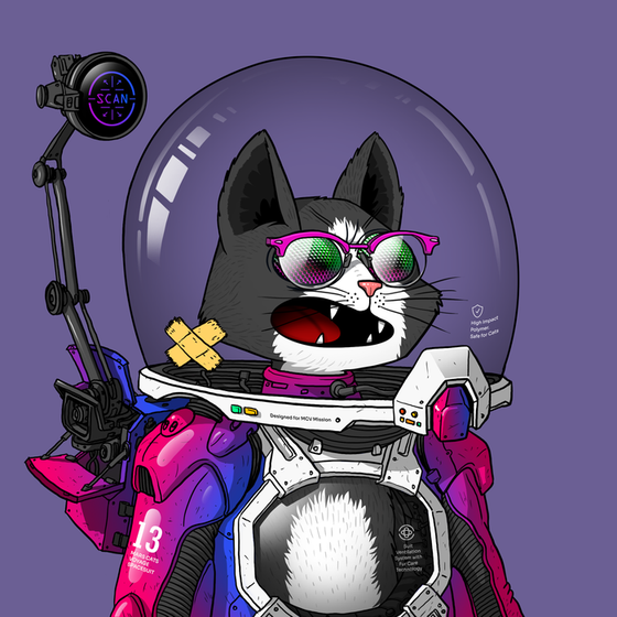 Mars Cat in Spacesuit #1744